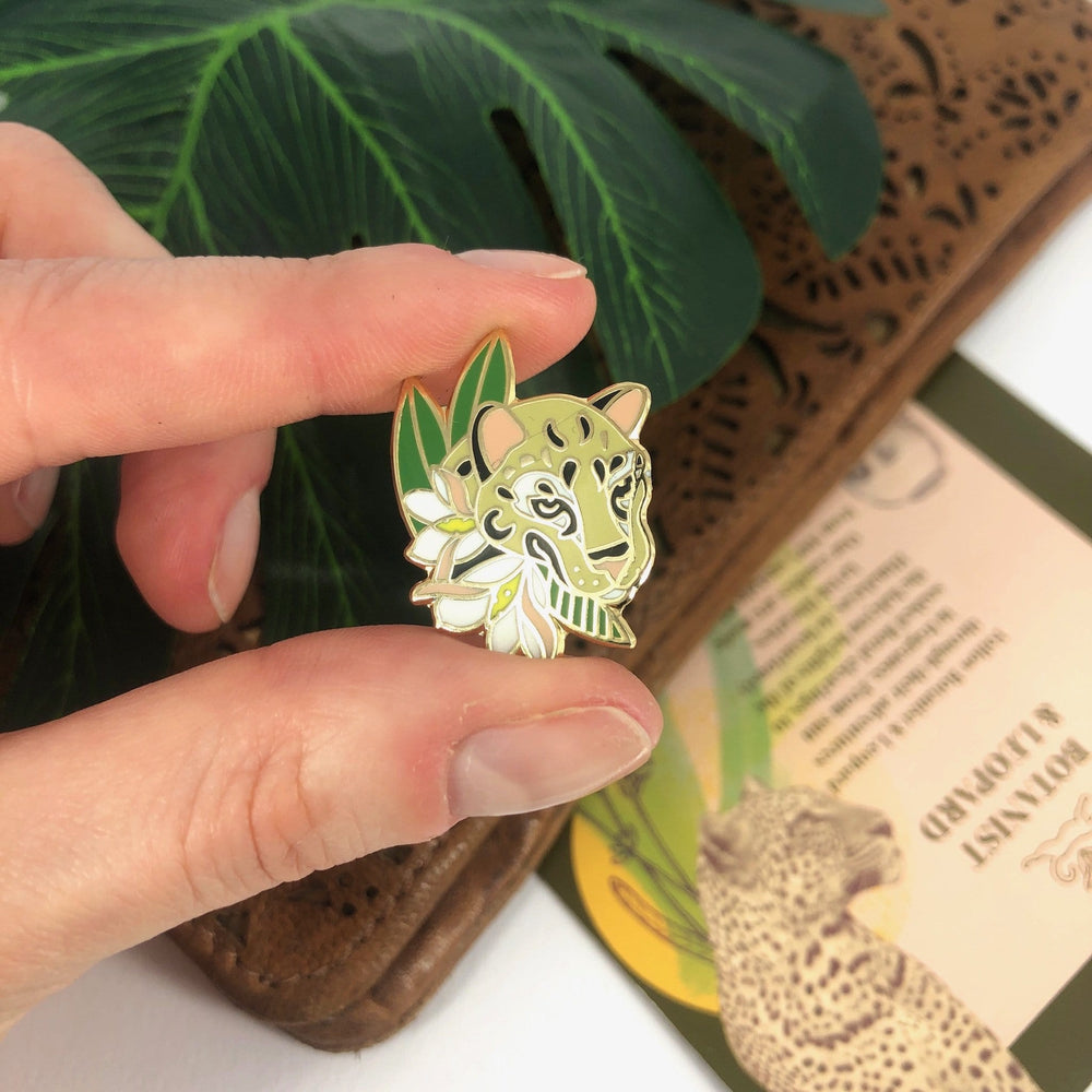 Botanist & Leopard Pin Pins by diedododa Pin