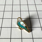 Blue Budgie Pin Pins by diedododa Pin