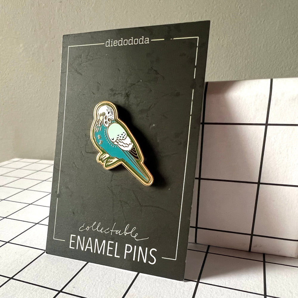 Blue Budgie Pin Pins by diedododa Pin