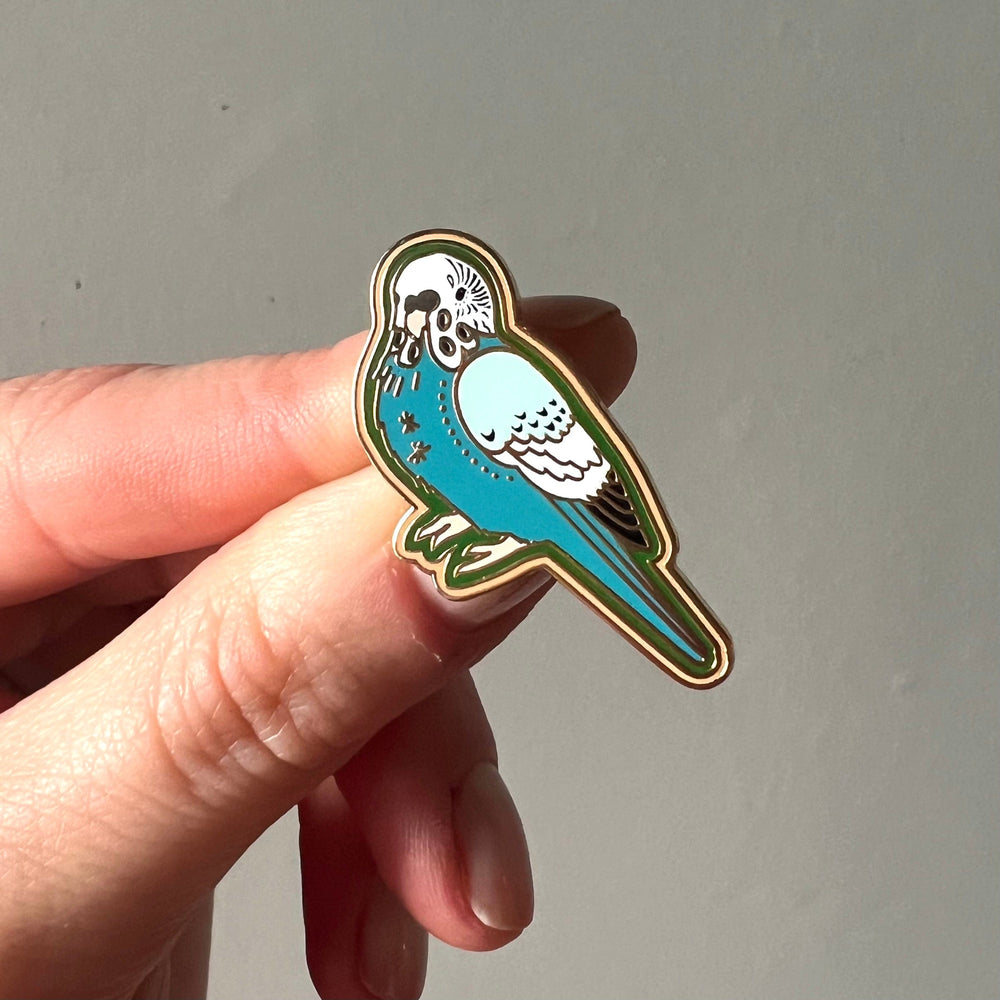 Blue Budgie Pin Pins by diedododa Pin