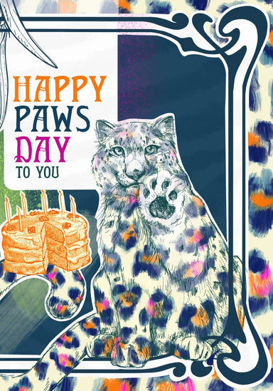 Happy Paws Day Greeting Card Nouveau Animaux Card