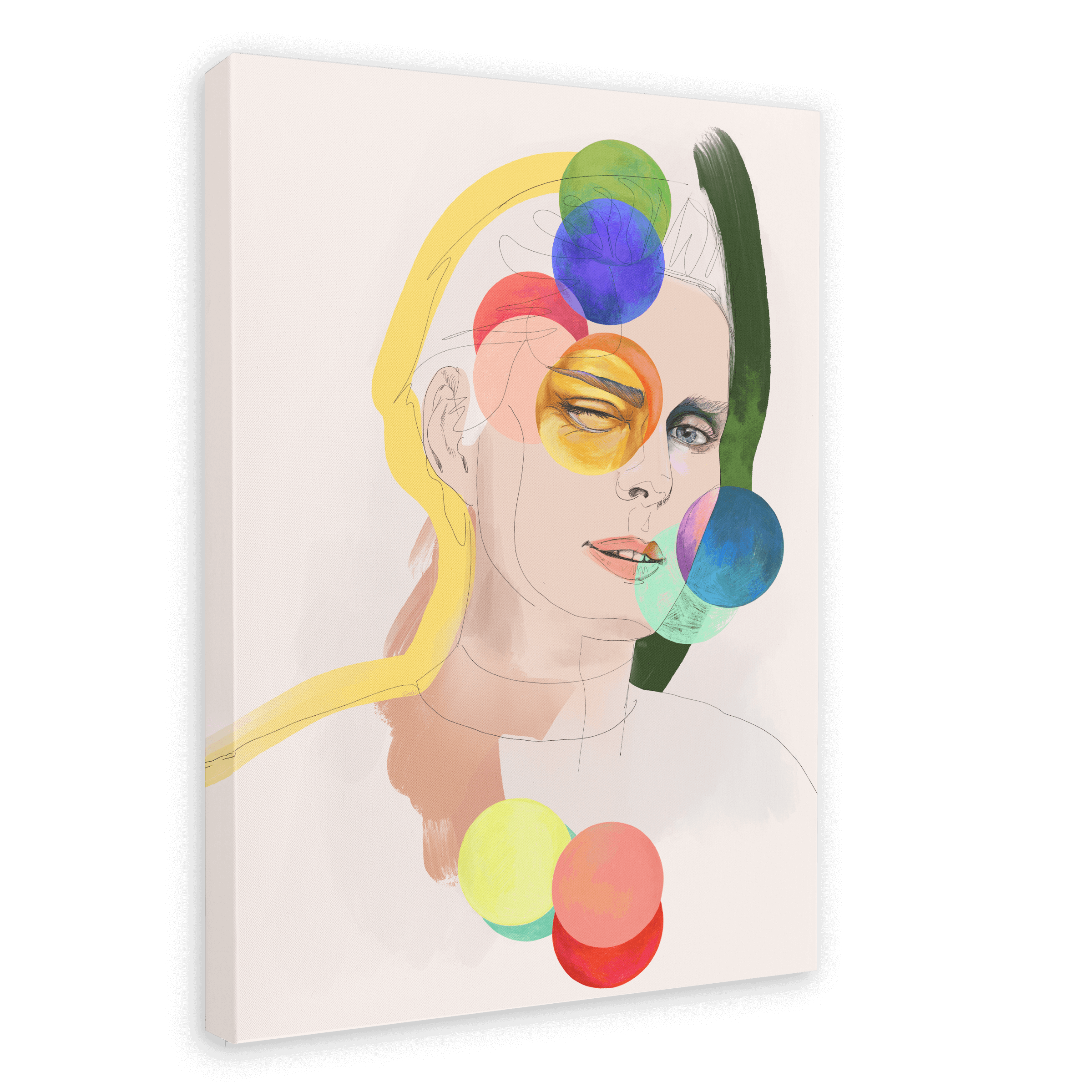 Stella Tennant - Muse Canvas Print Fashion Illustration 28