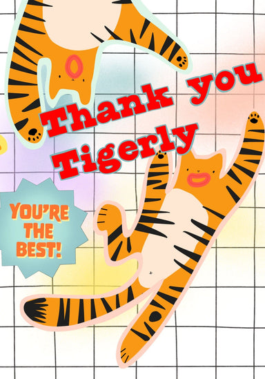 Thank You Tigerly Greeting Card Hubbub Greeting Card