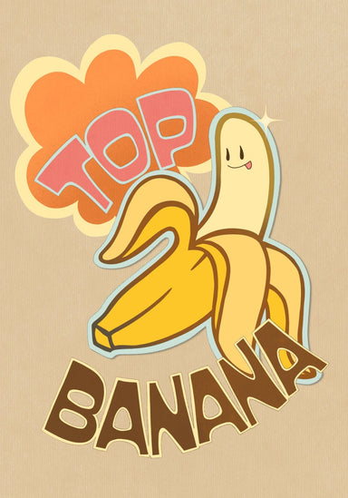 Retrograde Top Banana Greeting Card Retrograde Greeting Card