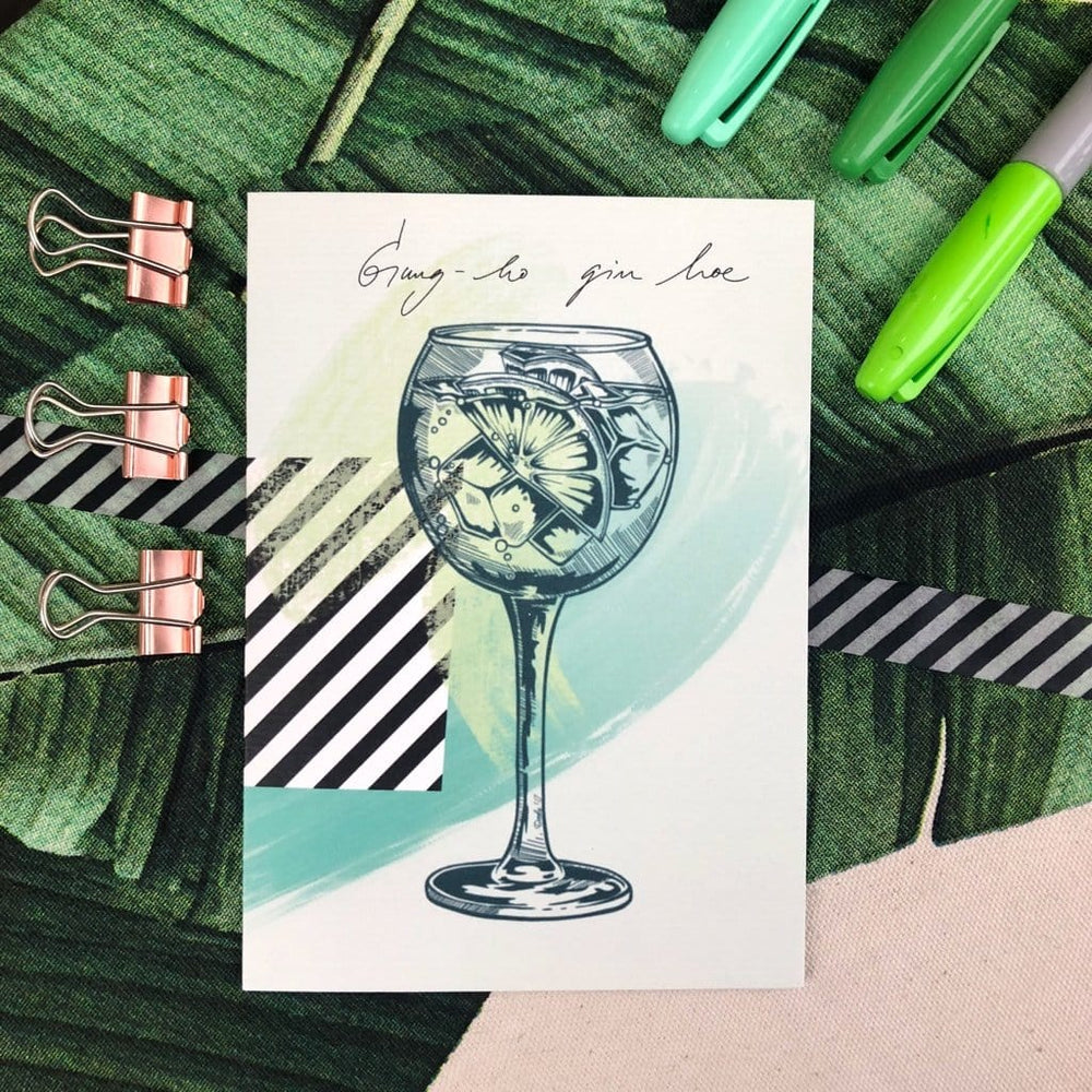 Gin Tonic Greeting Card Spiritual Healing Greeting Cards Card