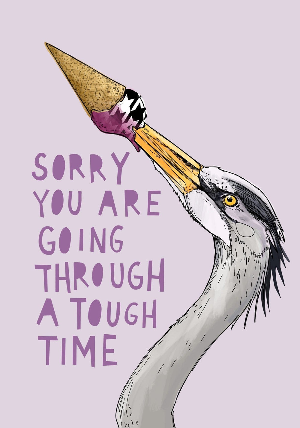 Ice Ice Beaky - Tough Time Greeting Card Ice Ice Beaky Card