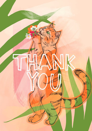 Cats On Legs - Thankyou Greeting Card Cats On Legs Card