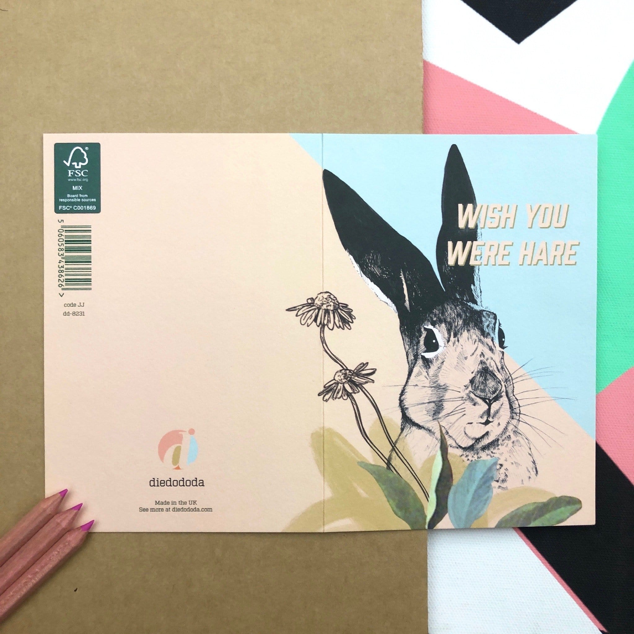 You Were Hare Greeting Card Forest Fam Greeting Cards Card