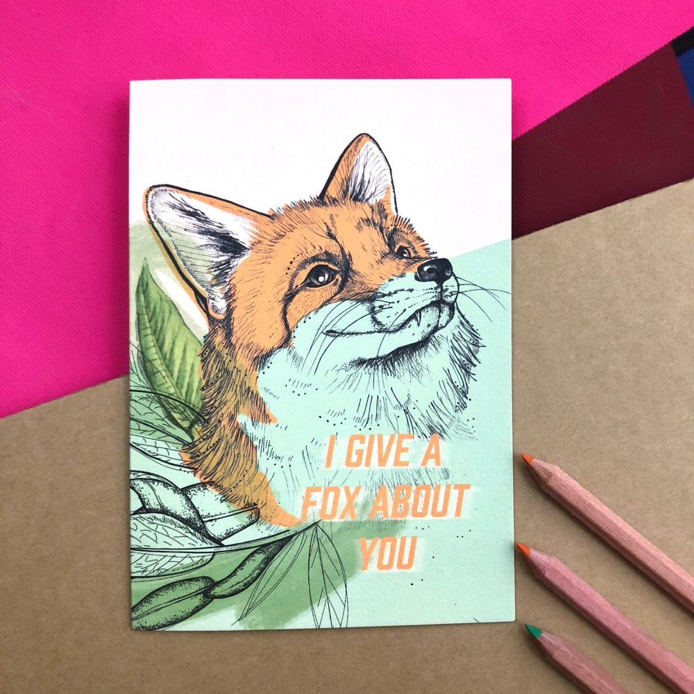 Fox About Greeting Card Forest Fam Greeting Cards Card