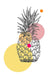 Pop Pineapple Greeting Card Food, Fur & Feathers Greeting Cards Card