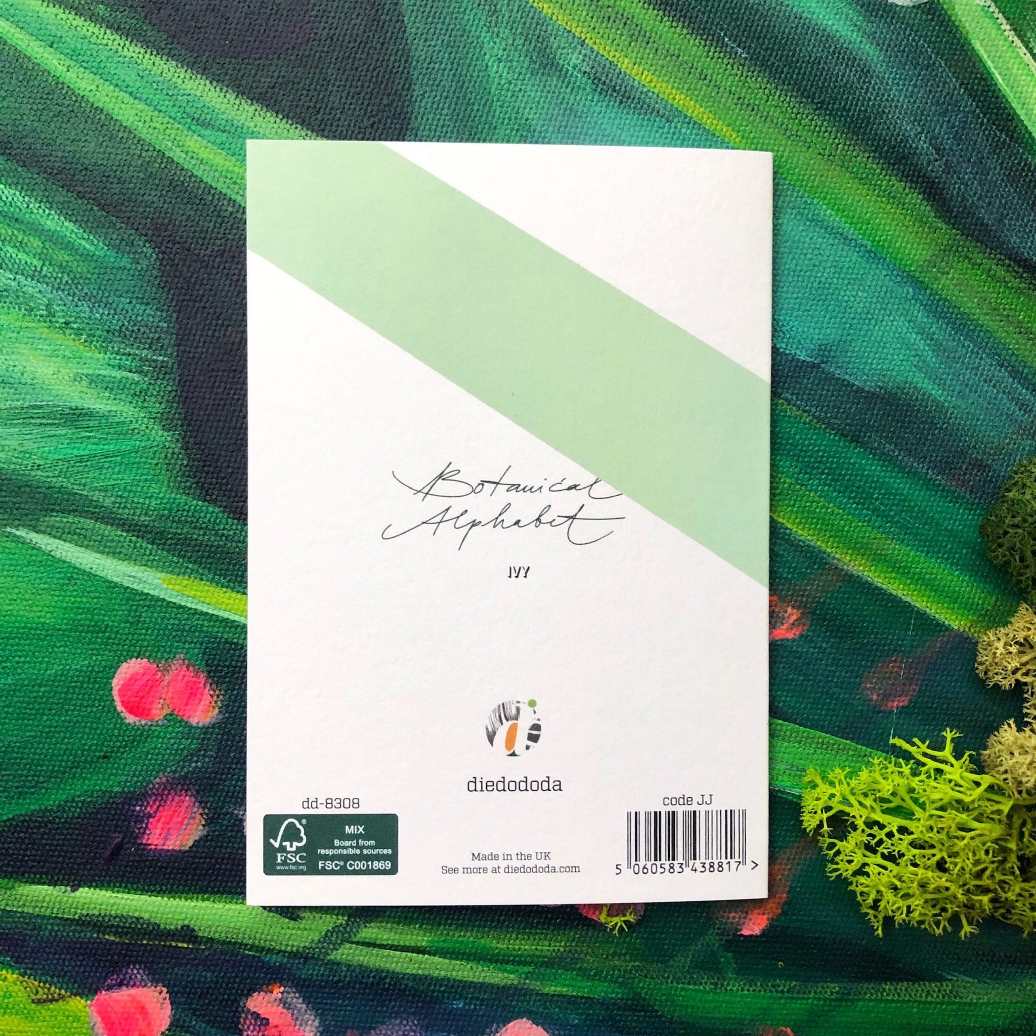 Botanical Alphabet I Greeting Card Botanical Alphabet Greeting Cards Card