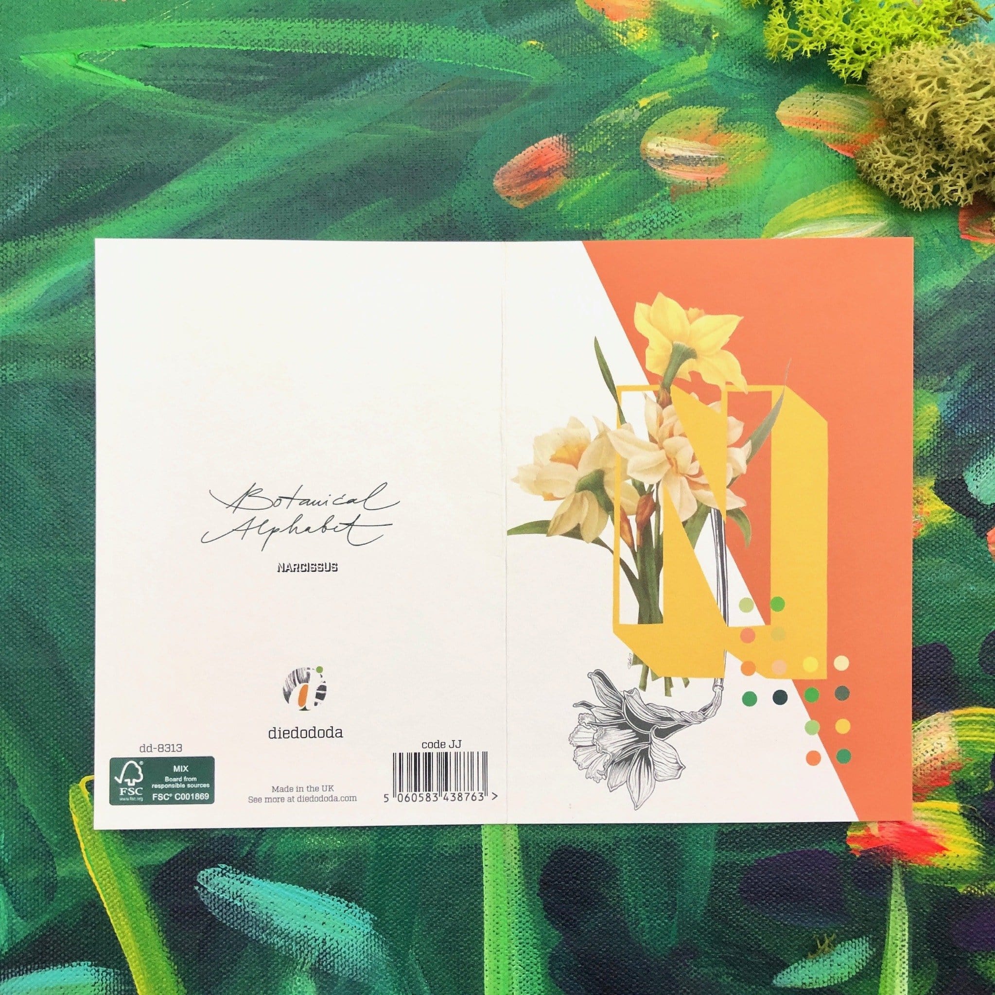 Botanical Alphabet N Greeting Card Botanical Alphabet Greeting Cards Card