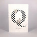 Gemstone Alphabet Q Greeting Card Gemstone Alphabet Greeting Card Card