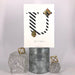 Gemstone Alphabet U Greeting Card Gemstone Alphabet Greeting Card Card