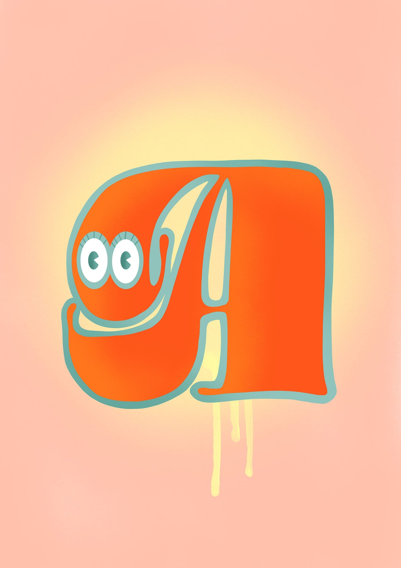 The Jolly Type A Greeting Card The Jolly Type Greeting Cards Greeting Card