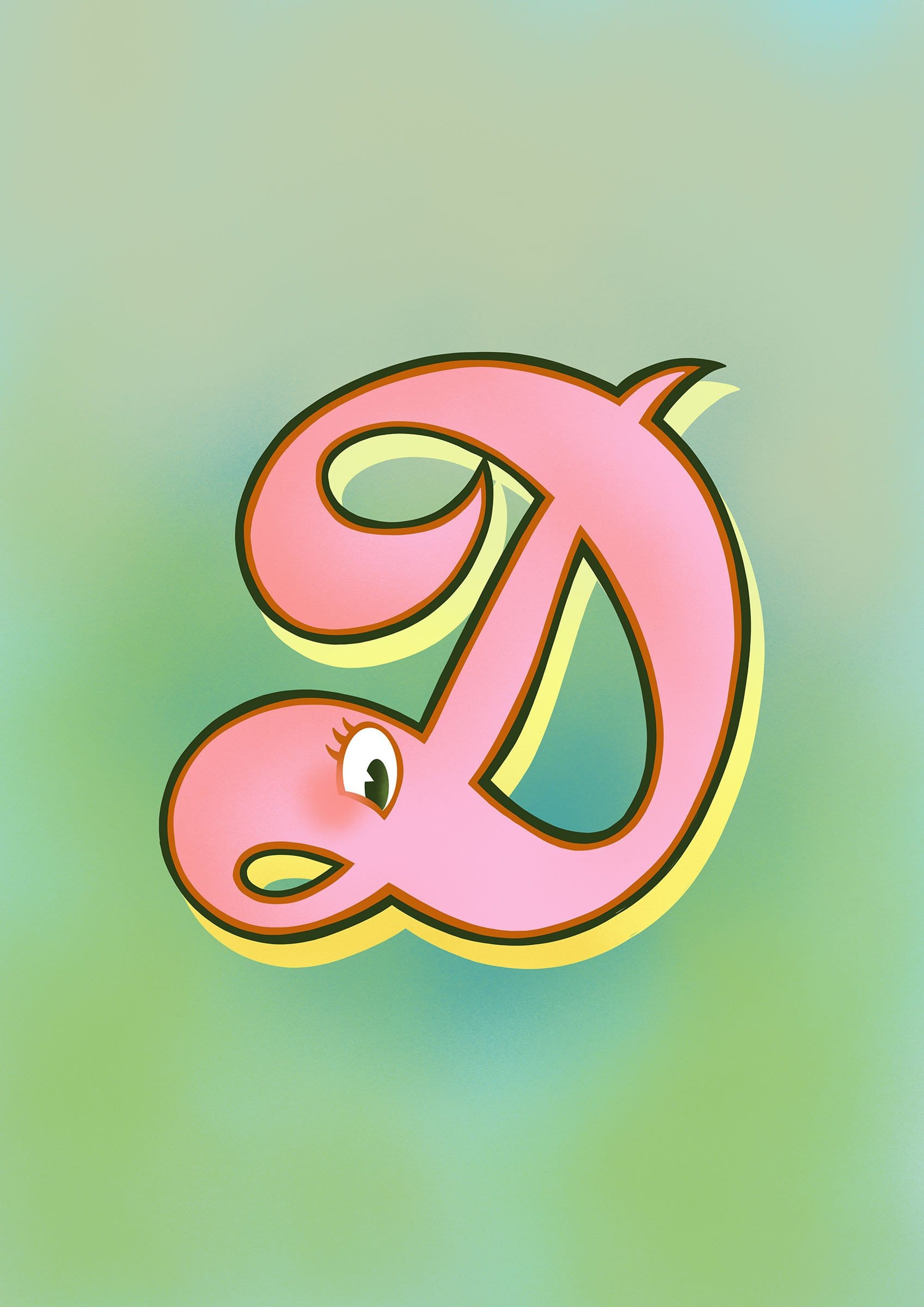 The Jolly Type D Greeting Card The Jolly Type Greeting Cards Greeting Card