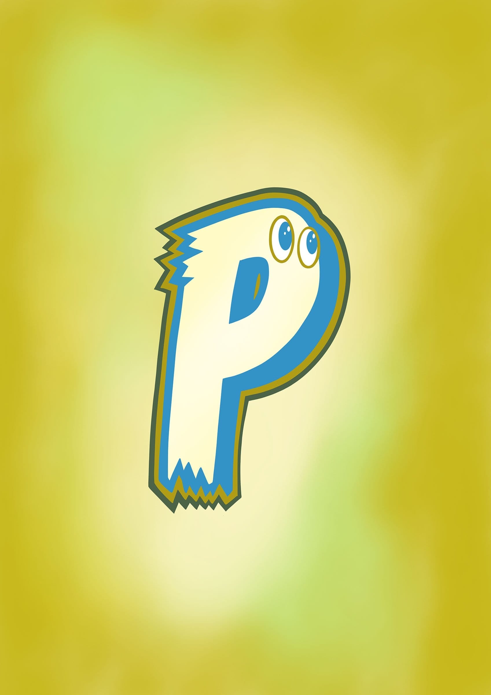 The Jolly Type P Greeting Card The Jolly Type Greeting Cards Greeting Card