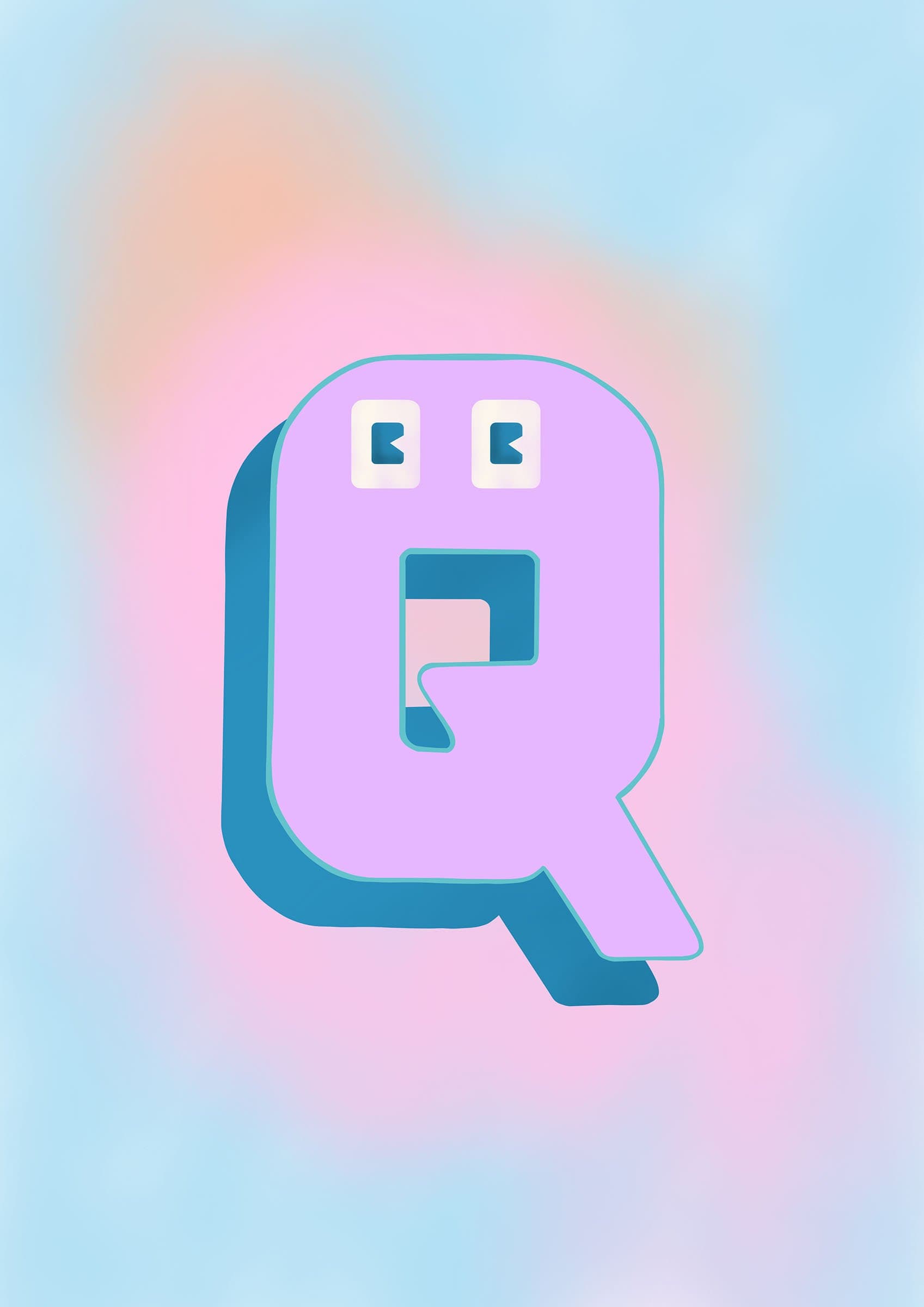 The Jolly Type Q Greeting Card The Jolly Type Greeting Cards Greeting Card