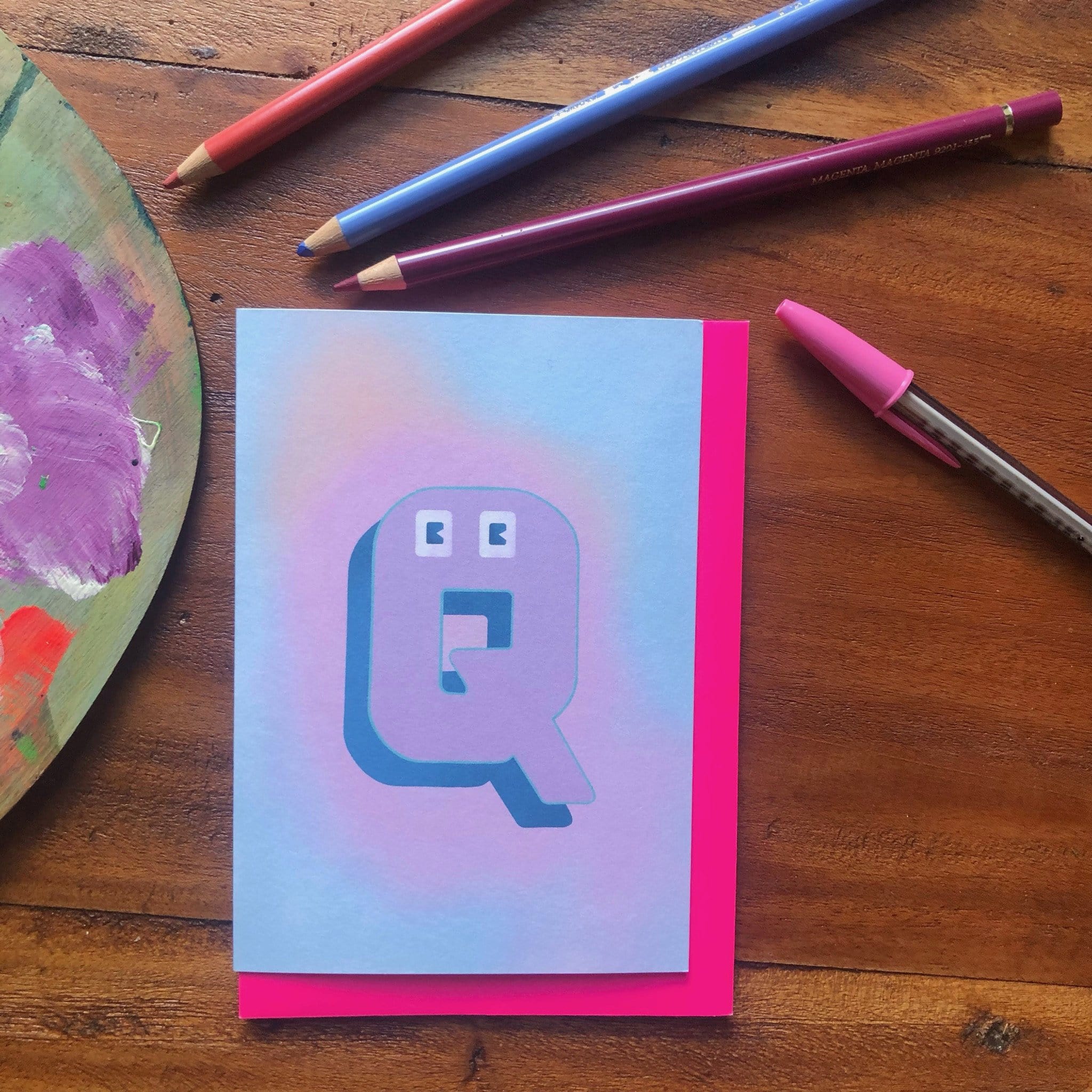 The Jolly Type Q Greeting Card The Jolly Type Greeting Cards Greeting Card