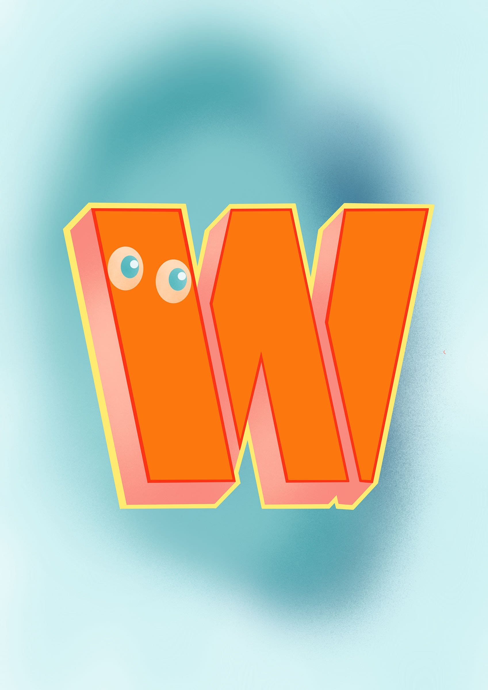 The Jolly Type W Greeting Card The Jolly Type Greeting Cards Greeting Card