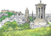 Calton Hill Edinburgh Greeting Card Scotland Greeting Cards Card