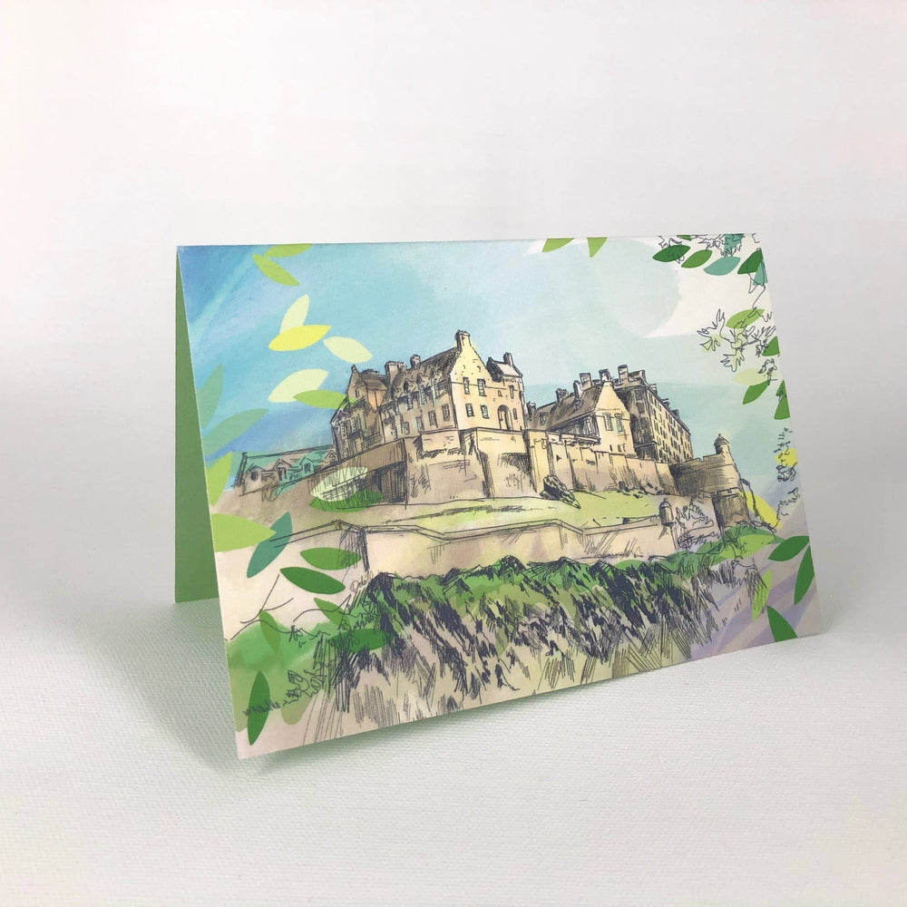 Edinburgh Castle Greeting Card Scotland Greeting Cards Card