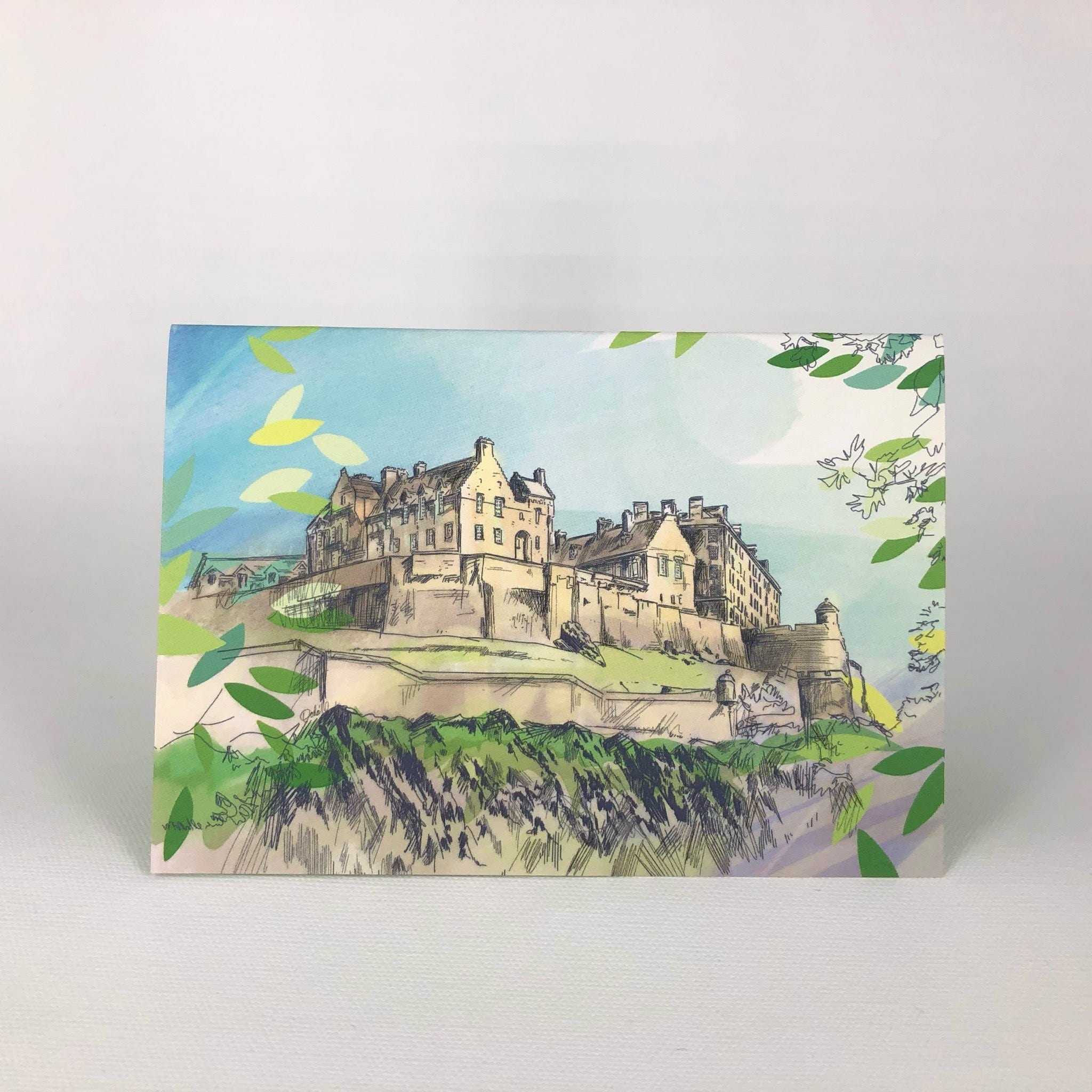 Edinburgh Castle Greeting Card Scotland Greeting Cards Card