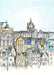 St Giles & Old Town Edinburgh Greeting Card Scotland Greeting Cards Card