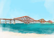 Forth Rail Bridge Greeting Card Scotland Greeting Cards Card