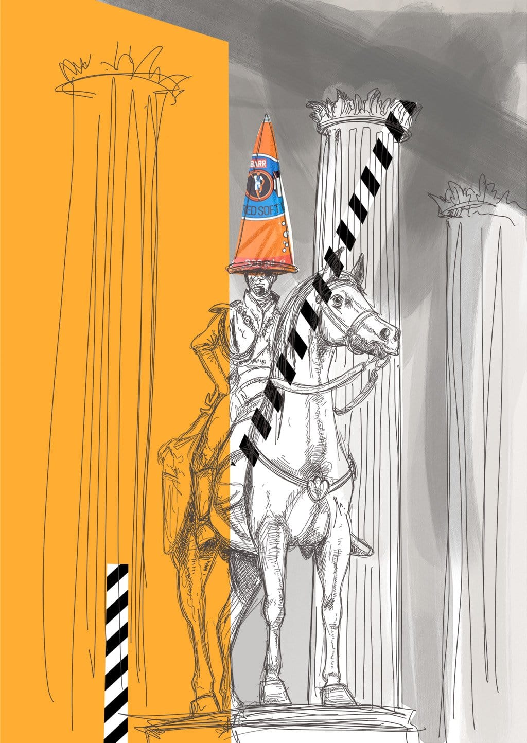 Wellington Statue Glasgow Greeting Card Scotland Greeting Cards Card