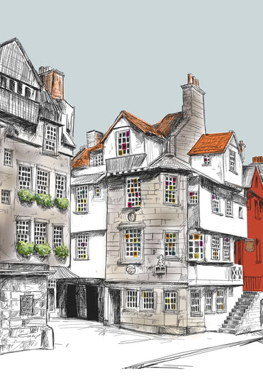 John Knox House Edinburgh Greeting Card Scotland Greeting Cards Card