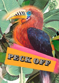 Peck Off Greeting Card Motley Blooms Greeting Cards Card