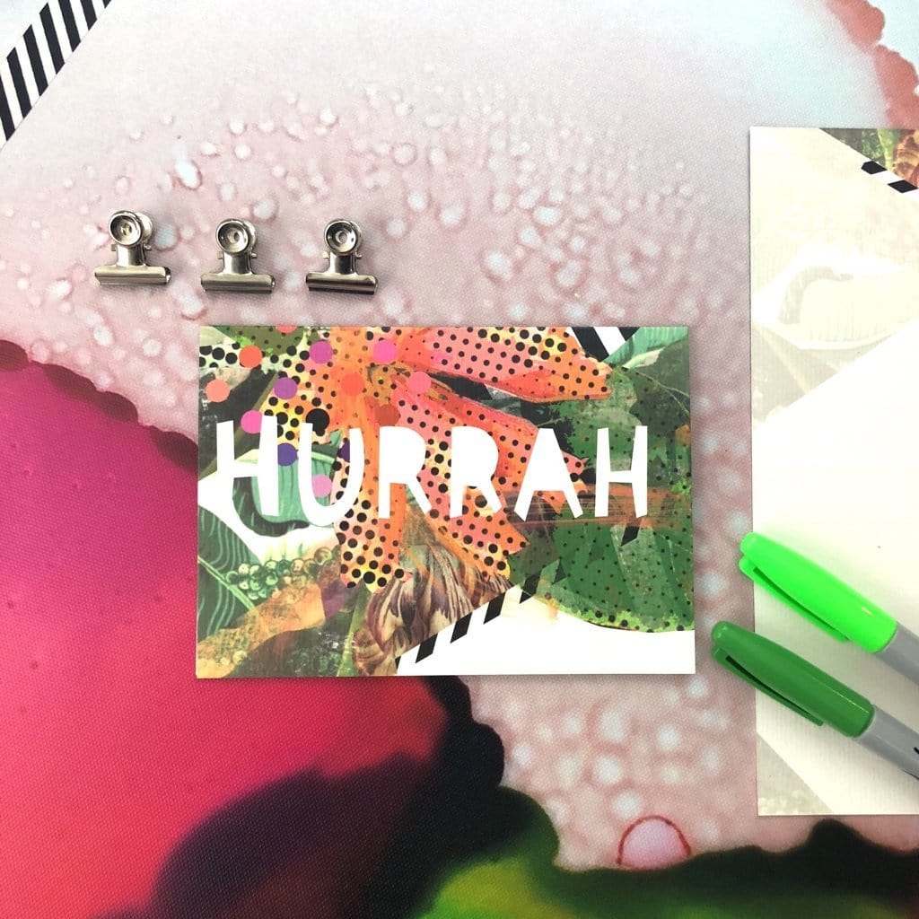 Motley Blooms - Hurrah Greeting Card Motley Blooms Greeting Cards Card