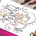 Happy Birthday Colourful Calligraphy Greeting Card diedododa Cards Card