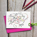 Happy Birthday Colourful Calligraphy Greeting Card diedododa Cards Card