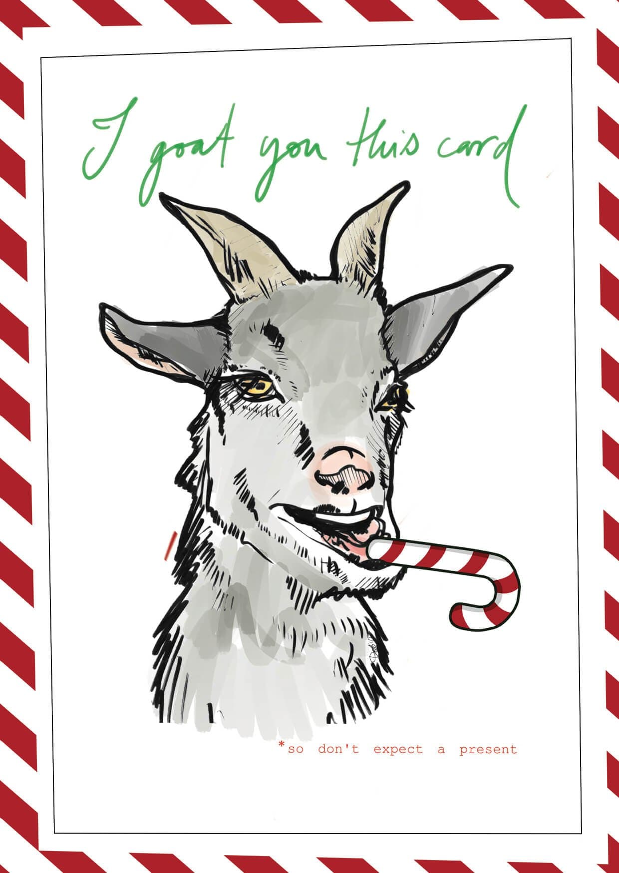 I Goat You This Card Christmas Cards Card