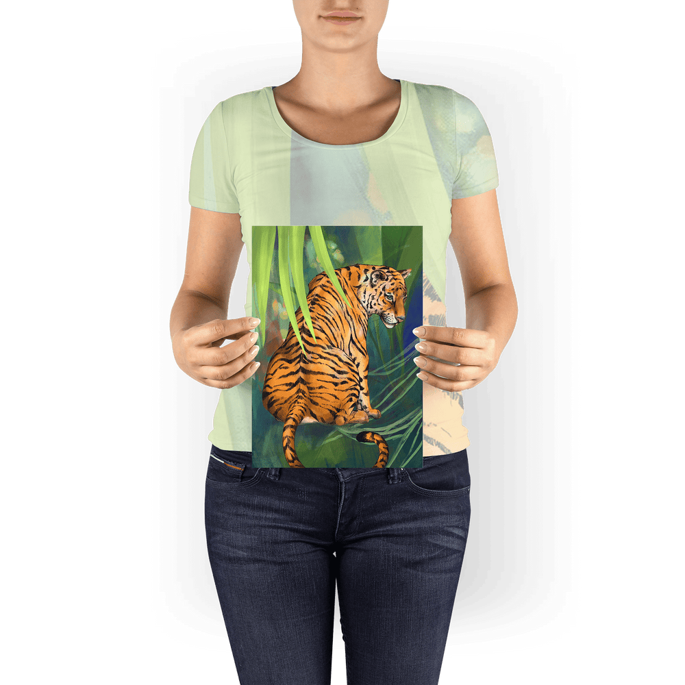 Jungle Stripes Giclée Art Print Pawky Paws A4 (21 X 29.7 cm) Art Print
