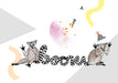 Lemur Boom Matte Art Print Collage Corner Art Print
