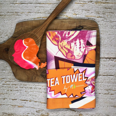 Neon Leopard Tea Towel Tea Towels by diedododa Tea Towel