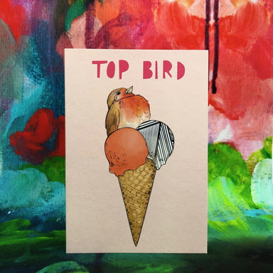 Ice Ice Beaky Top Bird Greeting Card Ice Ice Beaky Card