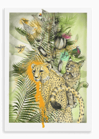 Big Cat Tropicana Canvas Print The Gathering 28"x40"(70x100 cm) Canvas Print