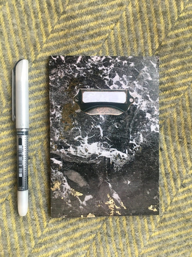 Black Marble Pocket Notebook Stationery by diedododa Notebook