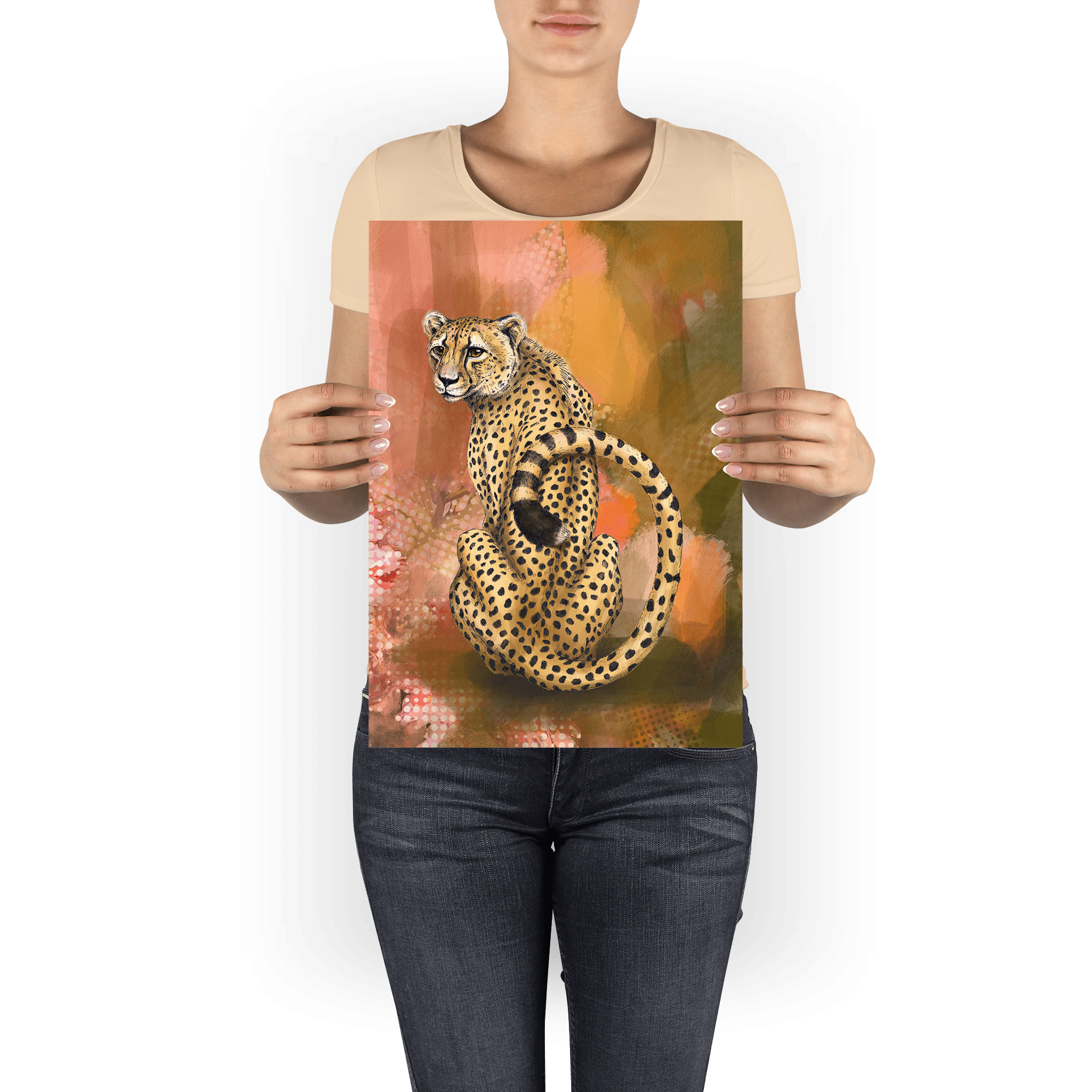 Spotted Repose Giclée Art Print Pawky Paws A3 (29.7 X 42 cm) Art Print