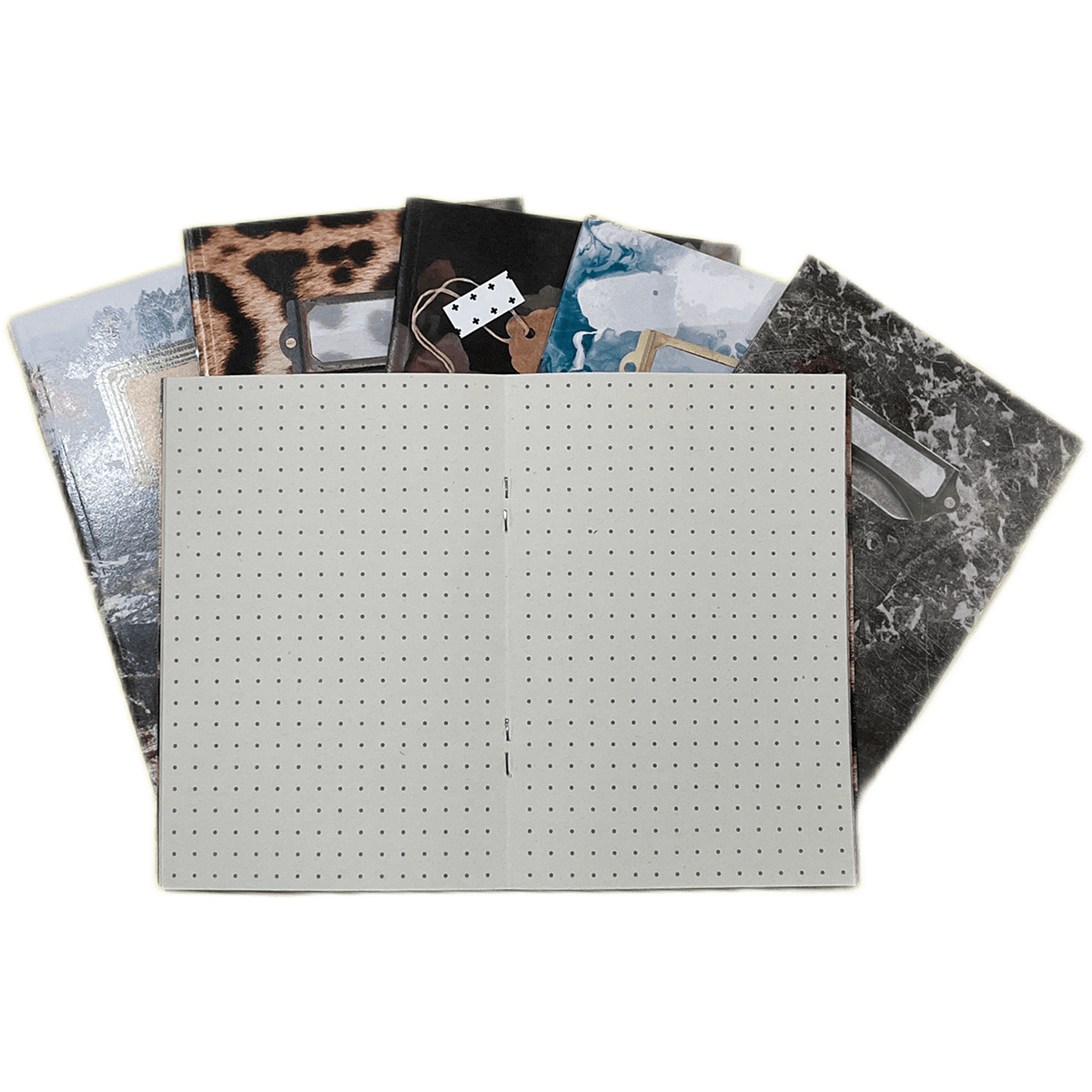 Black Marble Pocket Notebook Stationery by diedododa Dot Notebook