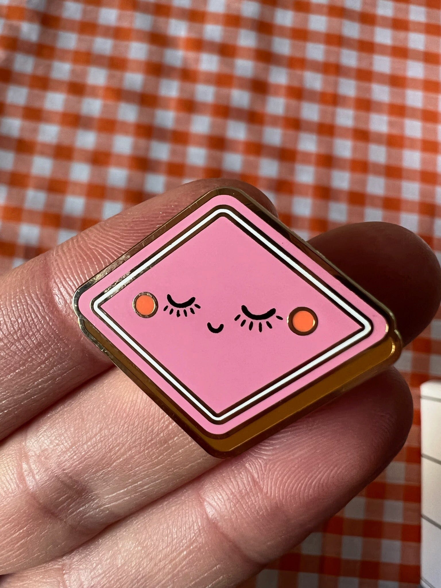 Happy Lozenge Pin Pins by diedododa Pin