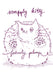 Scraggly Kitty Festively Plump Christmas Greeting Card Scraggly Kitty Greeting Cards Card