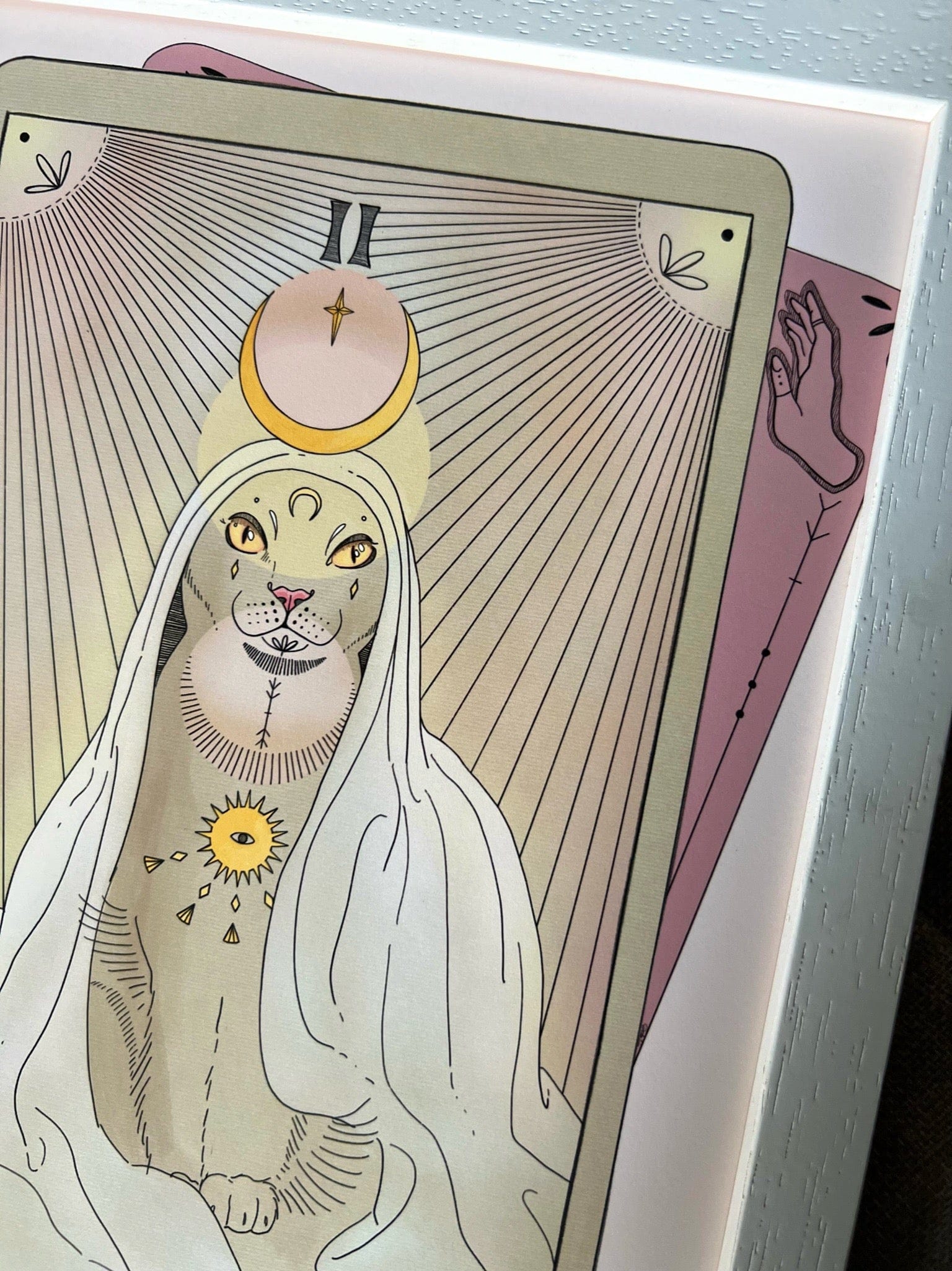 The High Priestess Art Print Tarot Cats Art Print