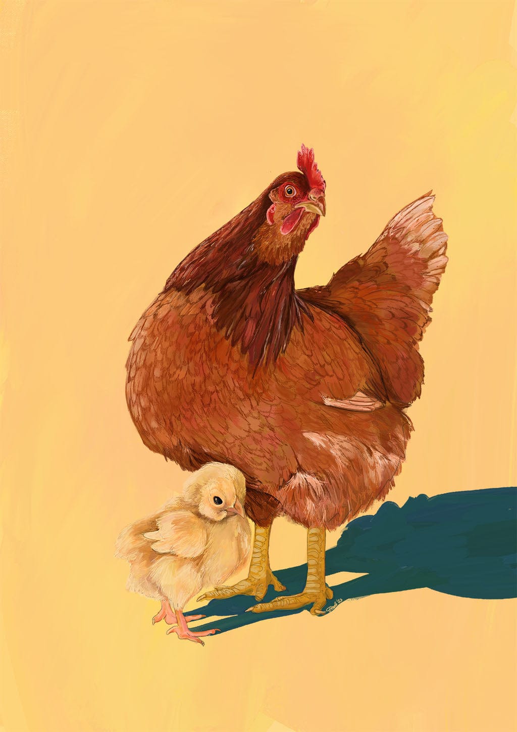 Chirpy Cheep Cheep Chickens Giclée Art Print Creature Features Art Print
