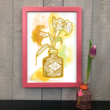 Lily D’Or Golden Yellow Matte Art Print Chromatic Scents Art Print