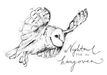 Nightowl Fear No Hangover Matte Art Print Ink Drawings A5 (14.8 X 21 cm) Art Print